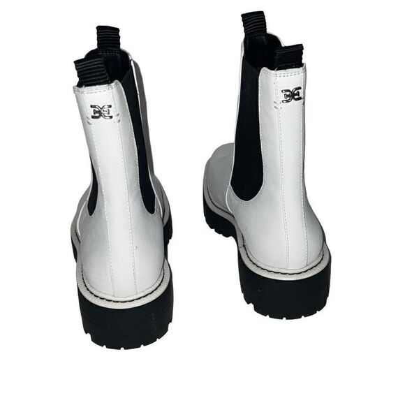 Sam Edelman Laguna Waterproof Lug Sole Chelsea Boot White Pull-On sz 9 $170 MSRP - Picture 5 of 9